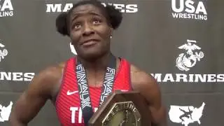 Tamyra Stock, 2018 women's freestyle U.S. Open champion at 68 kg