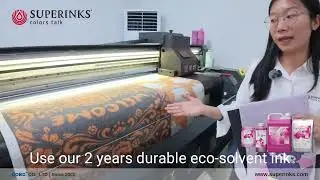 Superinks - Eco Solvent ink printing on Coil floor mat