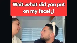 PRANK VIDEO//PERIOD BLOOD FACE MASK!! YUCK! #prank #funny #comedy #fyp #tiktok