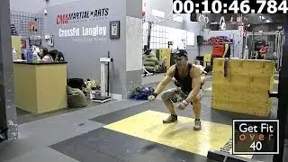 CrossFit Langley Metcon Workout - 100 Push-ups, Pull-ups, Sit-ups, Air Squats - With Narration.