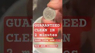 How to clean a coin | GUARANTEED | clean old rusty coin in 2 minutes | ultra rare uk six pence coin|
