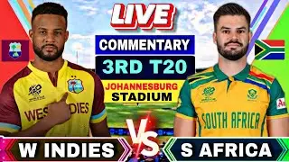 🔴Wi vs SA 3rd T20 | Score card and Commentary | West Indies vs South Africa 3rd T20