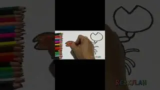 paint or color a picture of a crab #shortsvideo #shorts #drawing