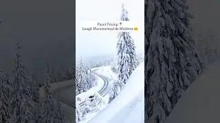 Pasul Prislop Leagă Maramuresul Moldova Rom&acirc;nia 🇷🇴 ❄️iarna Peisaje spectaculoase #snow #maramures