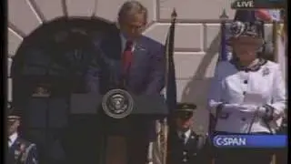 George Bush - Aging the Queen