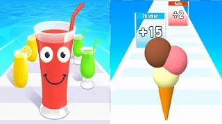Juice Run VS Ice Cream Rush 3D MAX Levels unlocked Speed Run Android iOS Trending GamePlay