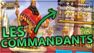 LES BASES DES COMMANDANTS | RISE OF KINGDOMS FR