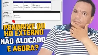 Pendrive ou HD Externo N&Atilde;O ALOCADO? Veja Como Resolver Passo a Passo