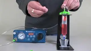 Filling a Syringe and Dispensing Low Viscosity Liquid with DC50 - Fisnar