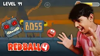Red Ball 4 Boss Fight 😱 | Level 44 Extreme Challenge | Hindi Gameplay