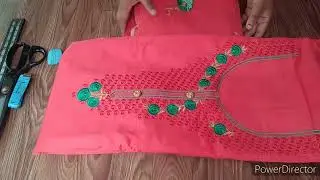 गालामा डिजाइन भएको कुर्था कसरी कटिङ्ग गर्ने कुर्था को फेरको बोडर कसरी कटिङ्ग गर्ने  सिलाउने तरिका