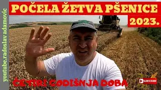 POČELA ŽETVA PŠENICE 2023: ČETIRI GODIŠNJA DOBA; WHEAT HARVEST 2023: THE FOUR SEASONS