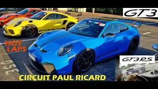 Poursuite Porsche 992 GT3 ligne full AKRAPOVIC + 991.1 GT3RS / Circuit Paul Ricard