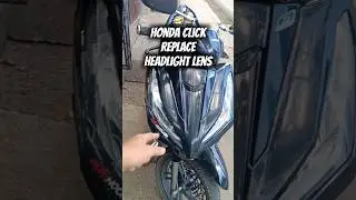 Honda Click V3 Replace Crack Headlight Lens. FB: D-Gear Official.