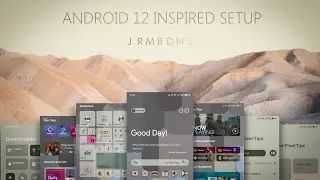 My take on Android 12 #Android12 Inspired Homescreen Setup 2021