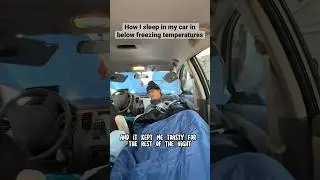 Surviving below freezing temperatures solo car camping