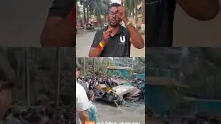 Metro pillar slab falls on autorickshaw in Mulund💔