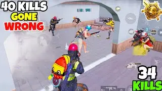 40 KILLS Gameplay Gone Wrong in PUBG Mobile &bull; (34 KILLS) &bull; PUBGM (HINDI)