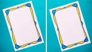 Simple And Easy Front Page Design | School Project Work | Border Design Ideas