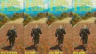 GTX 1080 Vs GTX 980 TI Vs GTX 980 Vs GTX 970 The Witcher 3 Frame Rate Comparison