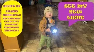 Amazon Model Q953 Rechargeable Spotlight REVIEW & TEST / Colton and his light Coon Hunting
