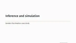 Inference and simulation - 01 - Gender discrimination case study