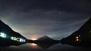 Lake Shojiko Time-lapse photography