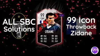 ALL SBC Solutions - 99 Icon Throwback Zinedine Zidane | Madfut 21