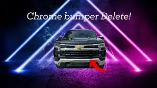 Chevy Silverado Front Chrome Bumper DIY backyard paint job !