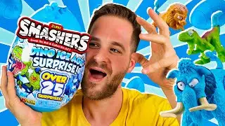 Smashers Series 3 Dino Ice Age UNBOXING DINO ICE AGE SURPRISE EGG en Pe Toys