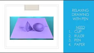 Pyramid & Sphere | Real-Time Ball Pen Drawing | Join Me Drawing Everyday Pen Art