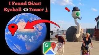 I Found Giant Eyeball 👁️Tower🗼 In Real On Google Earth Google maps 🌍#googleearth #vairalvideo #maps 