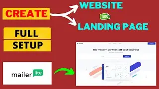 Create Free Landing Page and Website in Mailerlite - Landing Page Kaise banaye mailerlite tutorial