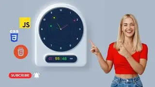 Working Analog and Digital Clock using Html CSS & JS | Programmer Mithon #clock #digitalclock #css3