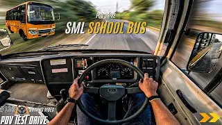 2026 SML ISUZU S7 SCHOOL BUS | 3455CC 100HP | POV Drive #136 | BUS POV | 4K | REVGEARSHIFT #sml #bus