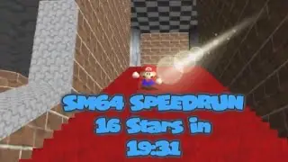 Super Mario 64 16 Stars Speedrun in 19:31.79
