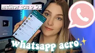 Chegou🖤 Whatsapp AERO atualizado com loja de temas e emojis de iPhone 🤤