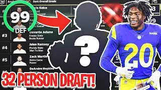 I Drafted The BEST Defense in my 32 Person Fantasy Draft! Madden 22 Franchise