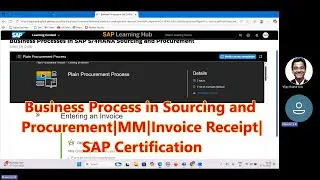 SAP MM S4HANA|Business Process in SAP S4HANA Sourcing Procurement|Standard Procurement|Certification
