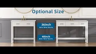 48in ADA Bathroom Vanity with Sink Installation Guidance