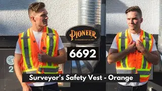 Pioneer 6692 Surveyor&rsquo;s Safety Vest (Hi-Viz Orange) | Safetywear.ca