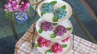 Hydrangea Cornflake Cookies! (Spring Dessert Table Ideas)