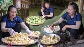 From Green Bananas to Crispy Fried Banana Snacks | Traditional Banana Processing for Market