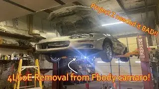 PULLING THE 4L60E (TRANSMISSION) OUT OF PROJECT Z! WHAT WAS WRONG WITH IT?? | PROJECT Z EP. 7
