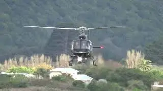 Kapiti Airport Paraparaumu - Kapiti Heliworx Eurocopter AS 350 B2 ZK-IAG Landing
