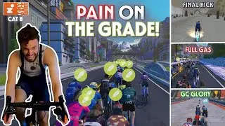 Pain on The Grade, Glory in the GC Battle | Zwift Tiny Races (Cat B)