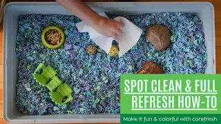 Quick & easy tips for spot cleaning & refreshing your small pet's home plus fun decor ideas!