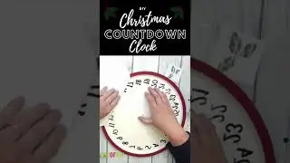 DIY Christmas Countdown Clock Advent Calendar Craft #cricutcraft  #christmascraft #Christmasdecor