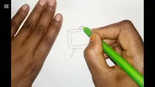 Old TV drawing | Vintage drawings | How to draw Old TV step by step | Outline drawings