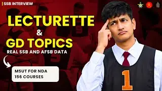 SSB Lecturette Topics & GD Topics 2026 | Real SSB & AFSB Data | SSB Interview 2026 !!